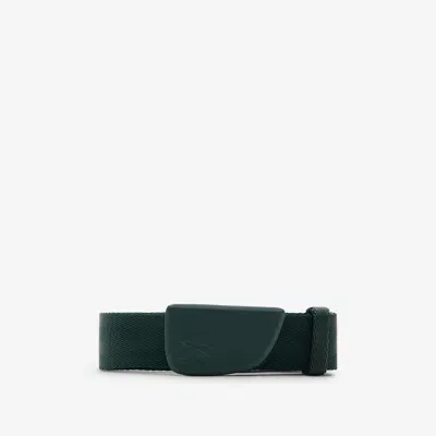 Burberry Webbing Shield Belt In Vine