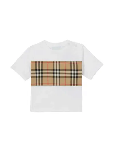 Burberry Kids' White T-shirt Baby Girl