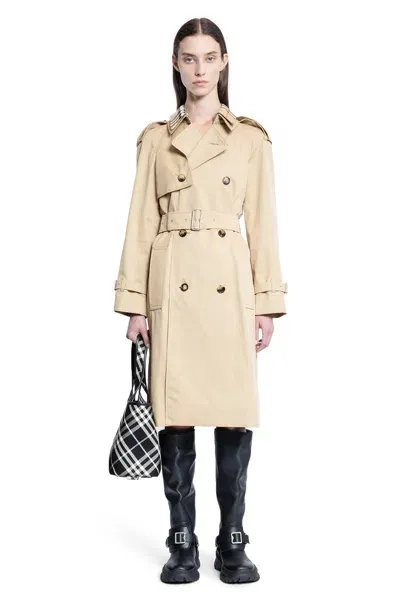 Burberry Woman Beige Coats