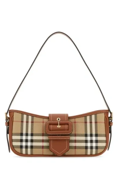 Burberry Check Sling Shoulder Bag In Multicolor