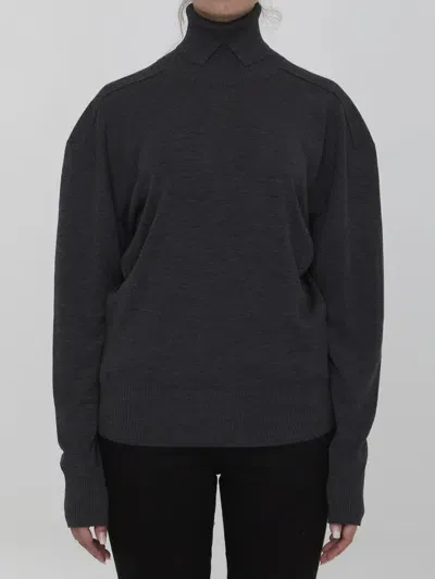 Burberry Wool Jumper In Grey