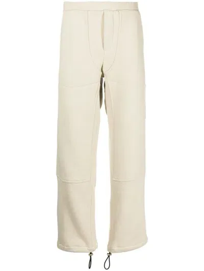 Buscemi Panelled Cotton Track Pants In Brown