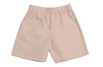 Busy Bees Babies'  Jd Pull-on Shorts In Khaki Cotton Poplin