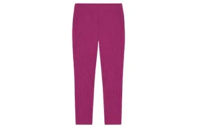 Busy Bees Babies'  Leggings Magenta Ribbed Knit