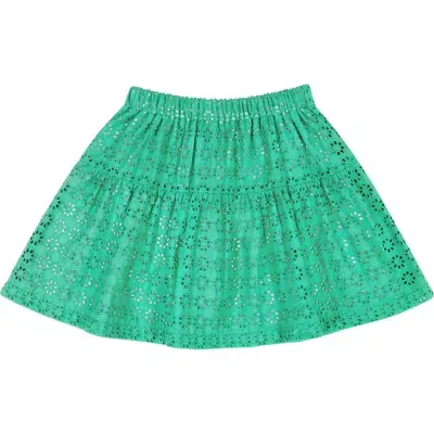 Busy Bees Babies'  Pixie Skirt In Green Eyelet