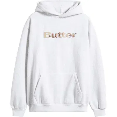 Butter Goods Camo Appliqué Logo Hoodie In Ash