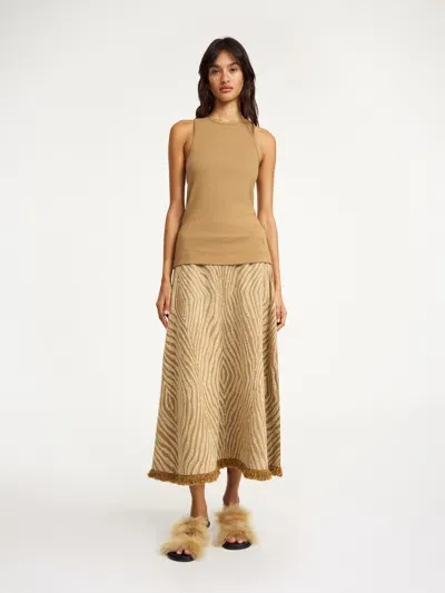 By Malene Birger Amani Organic Cotton Tank Top In Light Brown