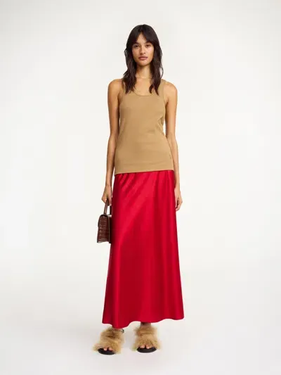 By Malene Birger Boshan Midi Skirt In Dark Chilli