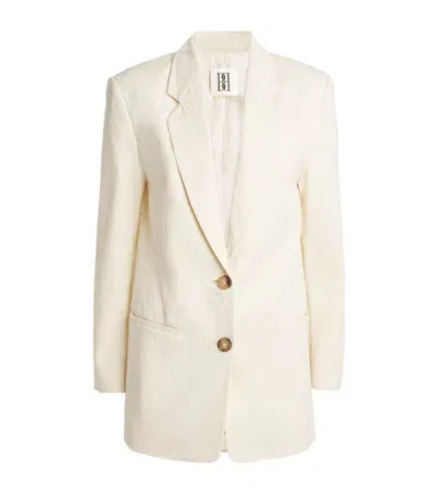 By Malene Birger Cotton-blend Ophie Blazer In 白色