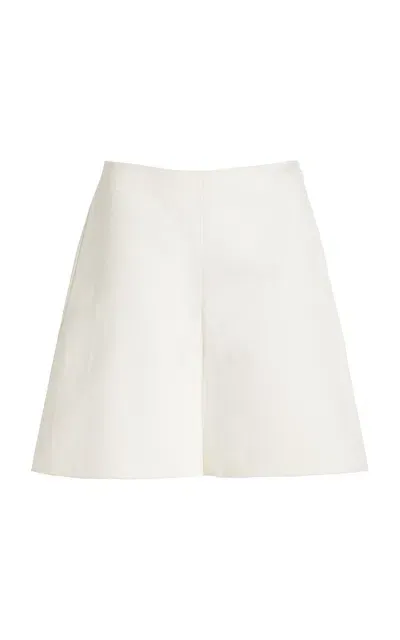 By Malene Birger Exclusive Marrian Cotton-blend Shorts In White