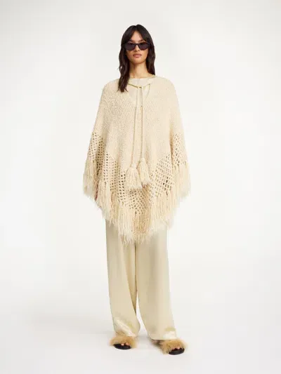 By Malene Birger Gintana Poncho In Oyster Gray