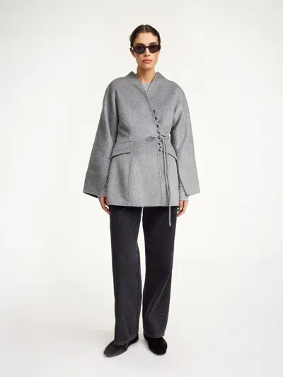 By Malene Birger Lalou Wool Blazer In Grey Melange