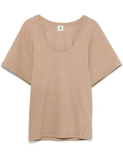 By Malene Birger Lunai T-shirt In Beige