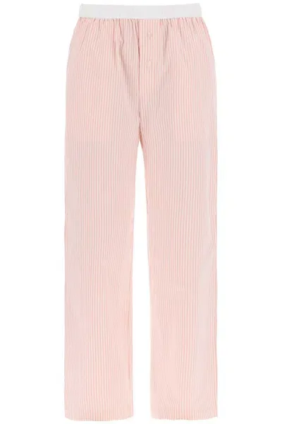 By Malene Birger Helsy Pants In White,pink