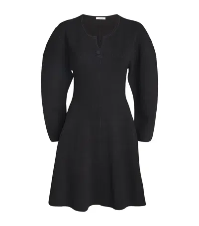 By Malene Birger Ribbed Francesa Mini Dress In Black