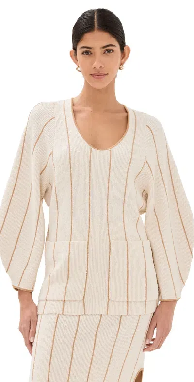 By Malene Birger Zoita Sweater Oyster Gray In Neutrals