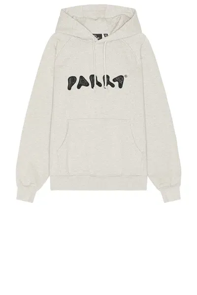 By Parra Blob Logo Hooded Sweatshirt In Heather Grey