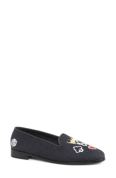 Bypaige Needlepoint Loafer In Black