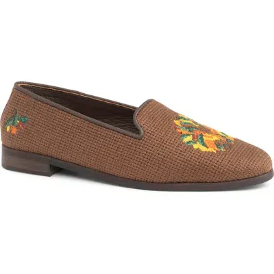 Bypaige Needlepoint Loafer In Brown