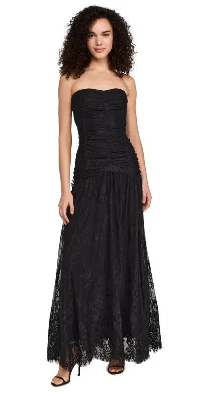 Bytimo Lace Rouching Gown Black