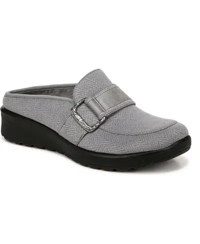 Bzees Galleria Washable Mules In Graphite Fabric