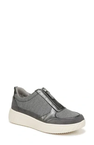 Bzees Winner Sneaker In Grey Textured Fabric