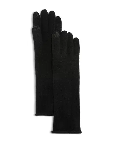 C By Bloomingdale's Cashmere Angelina Long Tech Gloves - Exclusive In Black