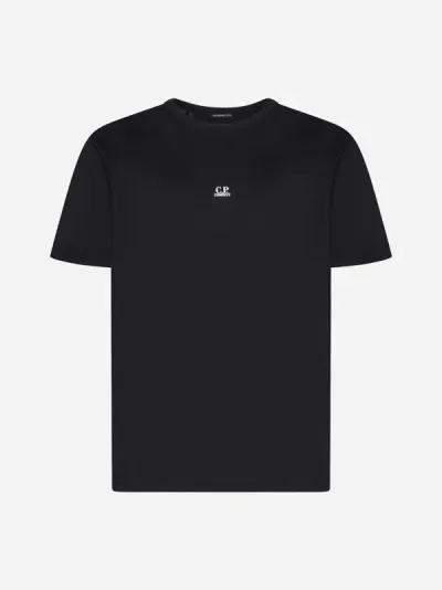 C.p. Company Cargo Pocket Cotton T-shirt In Black