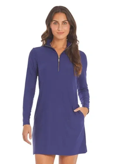 Cabana Life 1/4 Zip Sport Dress In Navy