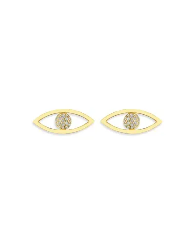 Cadar 18kt Yellow Gold Reflections Diamond Earrings