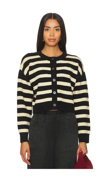 Callahan Fiona Cardigan In Black,cream