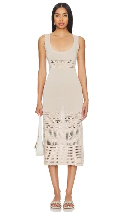 Callahan Reese Knit Midi In Dove