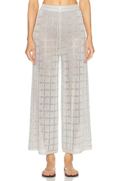 Calle Del Mar Patchwork Pant In Silver