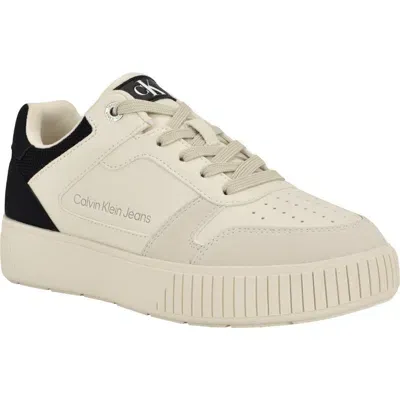 Calvin Klein Ahliah Sneaker In Ivory,black