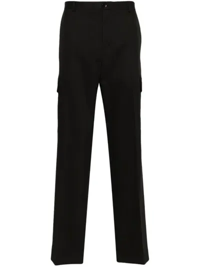 Calvin Klein Straight-leg Cargo Pants In Black