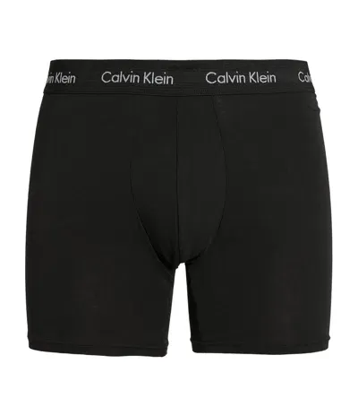 Calvin Klein Cotton Stretch Boxer Briefs In Black