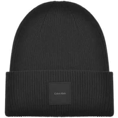 Calvin Klein Fine Rib Beanie Black