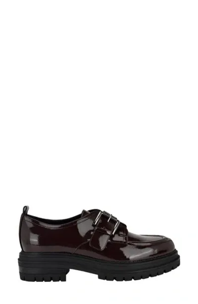 Calvin Klein Glenny Platform Loafer In Dark Red