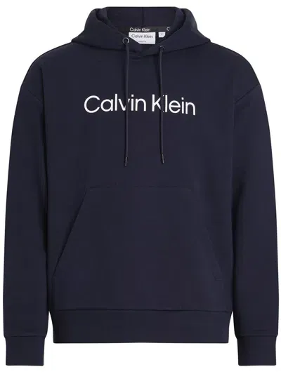 Calvin Klein Hero Logo Comfort Hoodie Clothing In Blau