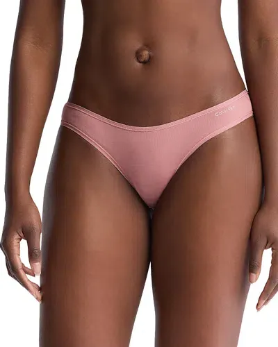 Calvin Klein Ideal Bikini In Red Grape