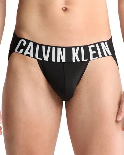 Calvin Klein Intense Power Micro Jock Strap, Pack Of 3 In Black