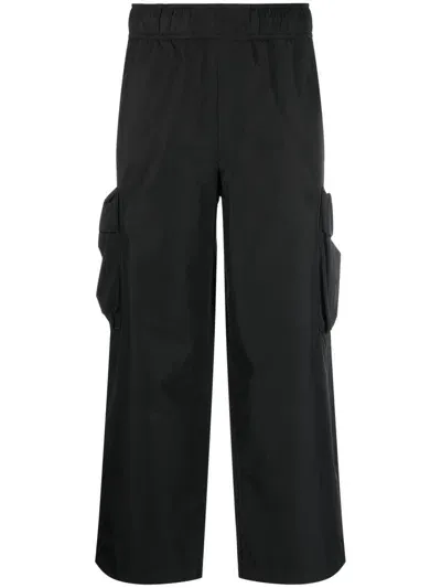 Calvin Klein Jeans Est.1978 Technical Cropped Cargo Trousers In Schwarz