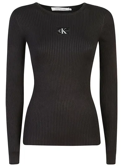 Calvin Klein Jeans Sweaters In Black