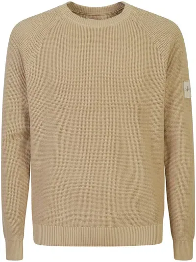 Calvin Klein Jeans Sweaters In Brown