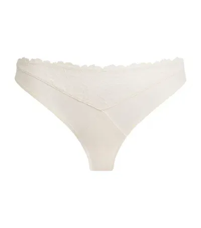 Calvin Klein Lace Bikini Briefs In Ivory