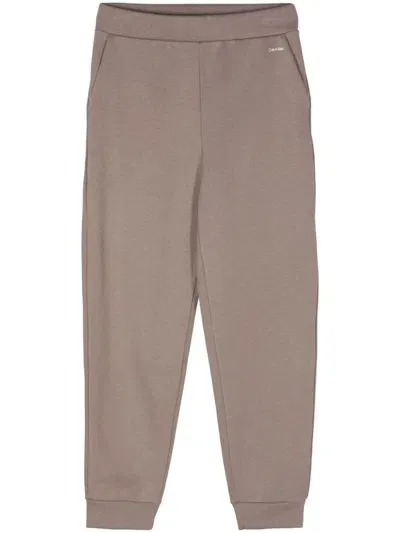 Calvin Klein Logo-print Track Pants In Grey