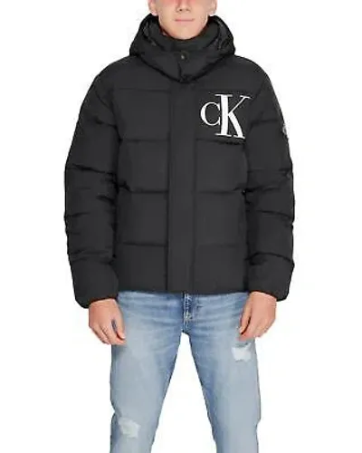 Pre-owned Calvin Klein Men's Puffer Jacket Black - Jackets -size S In Schwarz