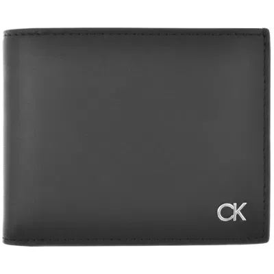 Calvin Klein Metal Logo Bifold Wallet Black