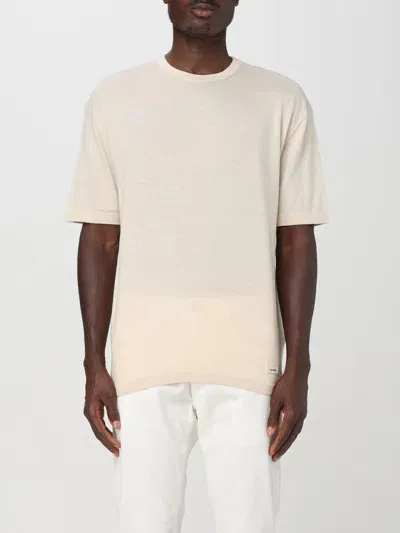 Calvin Klein T-shirt  Men Color Yellow Cream