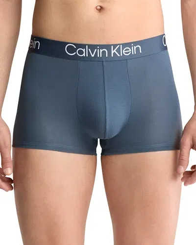 Calvin Klein Ultra Soft Modern Trunks, Pack Of 3 In Pu Black/